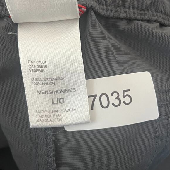 The North Face Pants Mens Large Convertible Hiking Zipper To Shorts Belted Logo - Picture 9 of 15